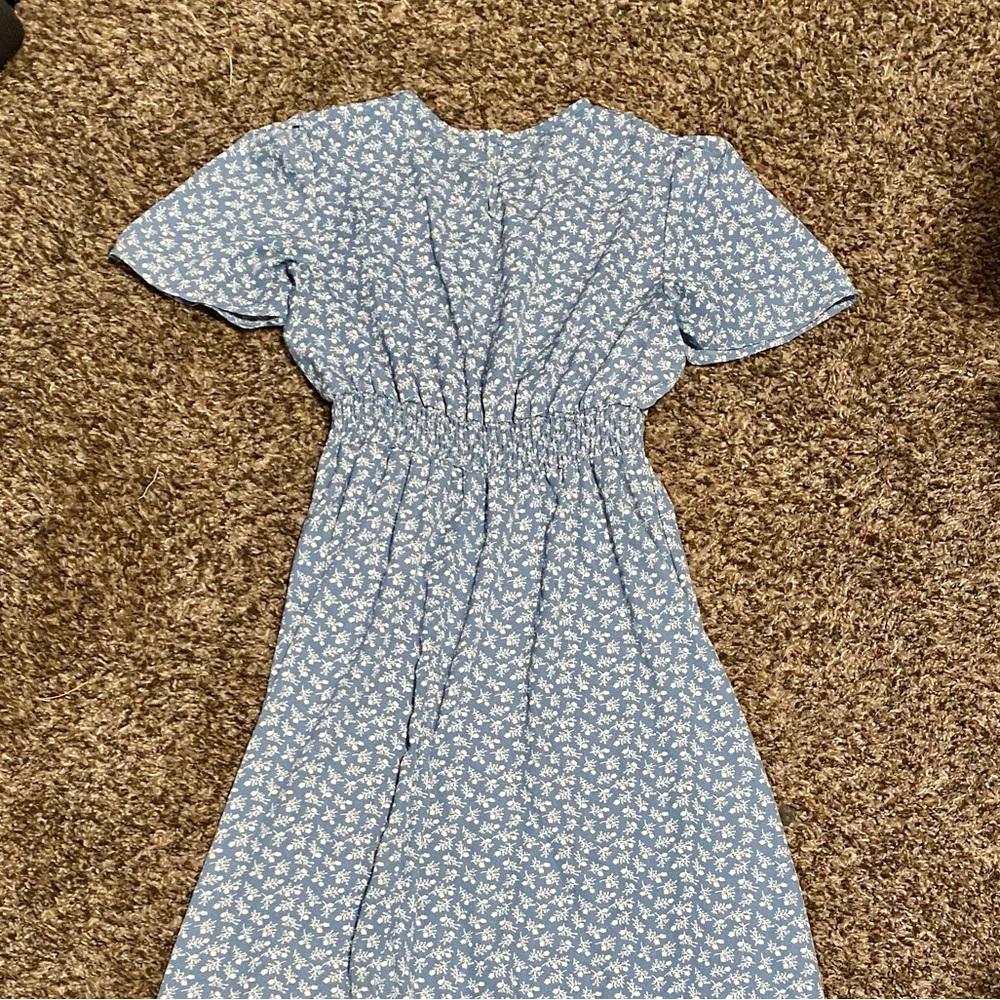 Blue floral sundress